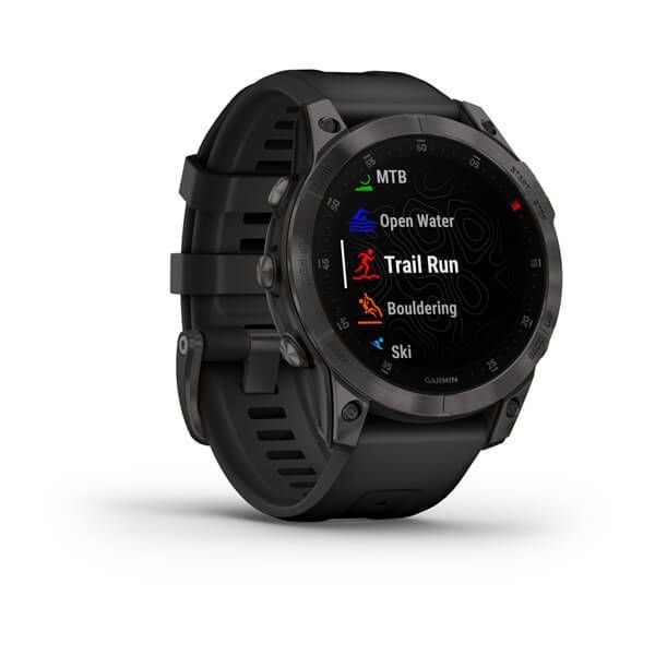 Смарт-годинник Garmin Epix 2 Sapphire Black/Carbon Gray DLC Titanium with silicone band 010-02582-11 010-02582-11 фото
