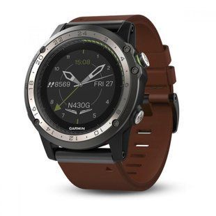 Смарт-часы Garmin D2 Charlie Leather GPS Aviation Watch 010-01733-31 010-01733-31 фото