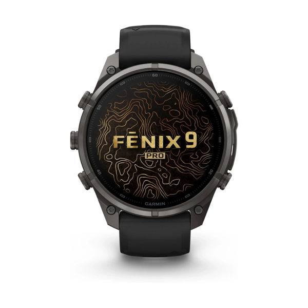Смарт-годинник Garmin Fenix 9 Pro 47mm LTE Carbon Gray DLC Titanium with Black Silicone Band 010-04336-11 010-04336-11 фото