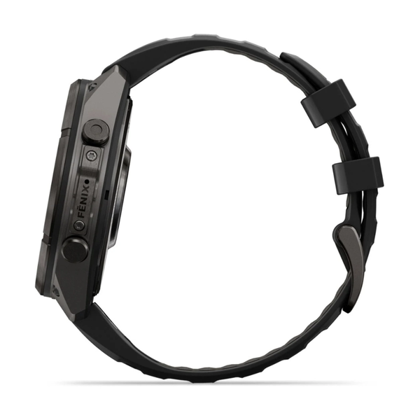 Смарт-годинник Garmin Fenix 9 Pro 47mm LTE Carbon Gray DLC Titanium with Black Silicone Band 010-04336-11 010-04336-11 фото