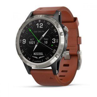 Смарт-часы Garmin D2 DeltaSapphireBlack w/Brown Leather BandGPS WatchEMEA 010-01988-31 010-01988-31 фото