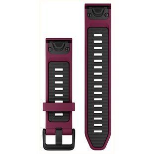 Ремінець Garmin Fenix 8 solar 20mm Merlot/Graphite Silicone 010-13391-04 010-13391-04 фото
