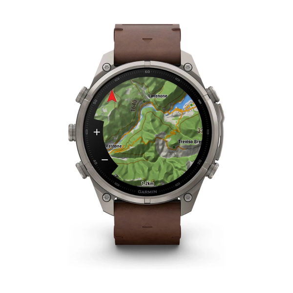 Смарт-годинник Garmin Fenix 9 Pro 47mm LTE Titanium with Walnut Leather Band 010-04336-41 010-04336-41 фото