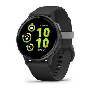 Смарт-годинник Garmin Vivoactive 5 Slate Aluminium Bezel with Black Case and Silicone Band 010-02862-10 010-02862-10 фото
