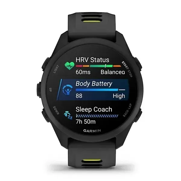 Смарт-годинник Garmin Forerunner 170 чорний з чорно-жовтим ремінцем 010-03920-00 010-03920-00 фото