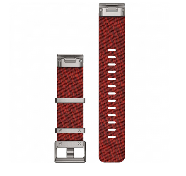 Ремінець MARQ QuickFit 22m Jacquard Weave Nylon Strap Red Bands for Smart watches 010-12738-22 010-12738-22 фото