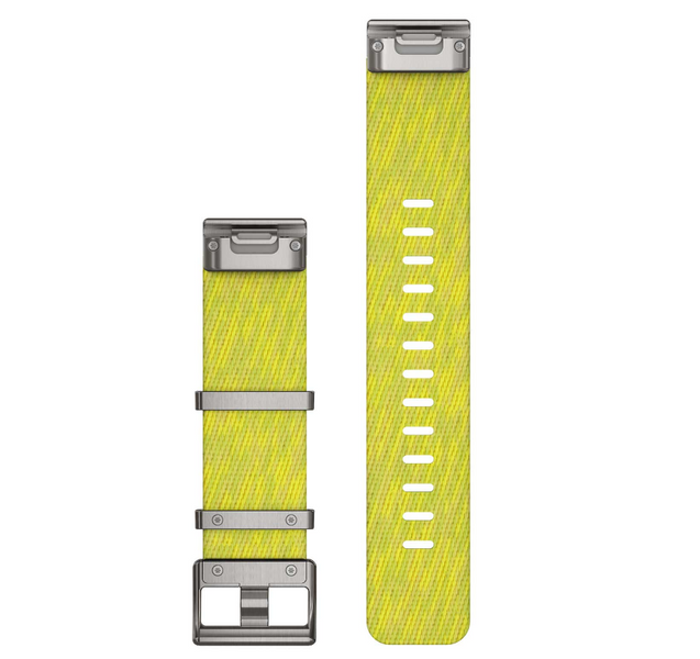 Ремінець MARQ QuickFit 22m Jacquard Weave Nylon Strap Yel/Green Bands for Smart watches 010-12738-23 010-12738-23 фото