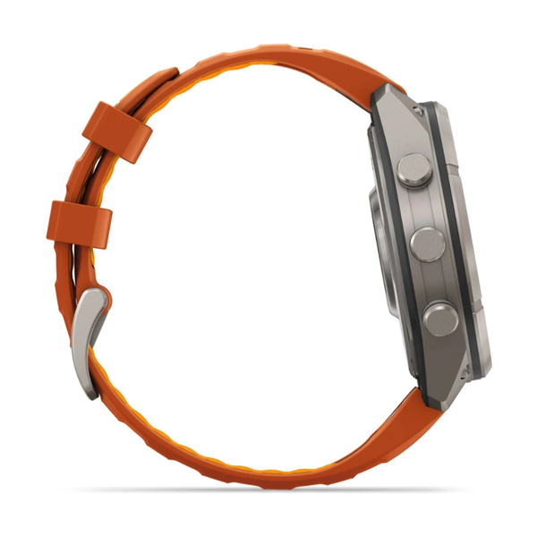 Смарт-годинник Garmin Fenix 9 Pro 51mm LTE Titanium with Autumn Orange/Orange Silicone Band 010-04337-01 010-04337-01 фото
