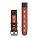Ремінець QuickFit 22mm Watch Bands Black/Flame Red Silicone 010-13280-06 010-13280-06 фото 2