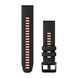Ремінець QuickFit 22mm Watch Bands Black/Flame Red Silicone 010-13280-06 010-13280-06 фото 1
