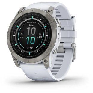 Смарт-годинник Garmin Epix Pro Gen 2 Sapphire Edition 51 mm Titanium with Whitestone Band 010-02804-11 010-02804-11 фото