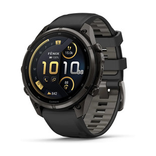 Смарт-годинник Garmin Fenix 9 Pro 51mm LTE Carbon Gray DLC Titanium with Black Silicone Band 010-04337-11 010-04337-11 фото