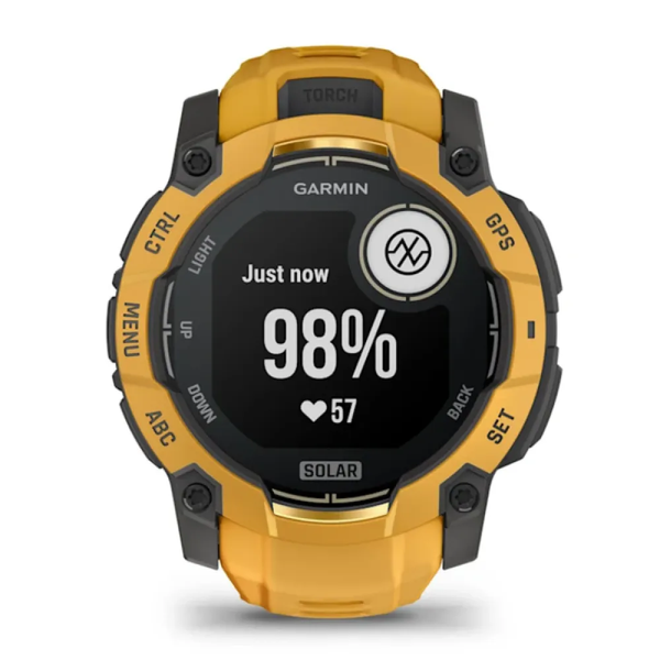 Смарт-годинник Garmin Instinct 3 50 мм Solar Sunburst з ремінцем Sunburst/Grey 010-02935-02 010-02935-02 фото
