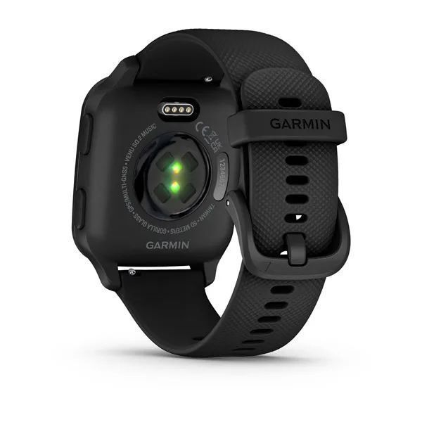 Смарт-часы Garmin Venu Sq 2 Music Edition Slate Aluminum Bezel with Black Case and Silicone Band 010-02700-10 010-02700-10 фото
