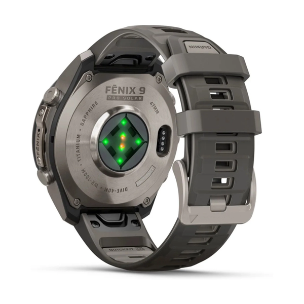 Смарт-годинник Garmin Fenix 9 Pro 51mm LTE Solar Titanium with Pebble Gray/Gray Silicone Band 010-04339-01 010-04339-01 фото