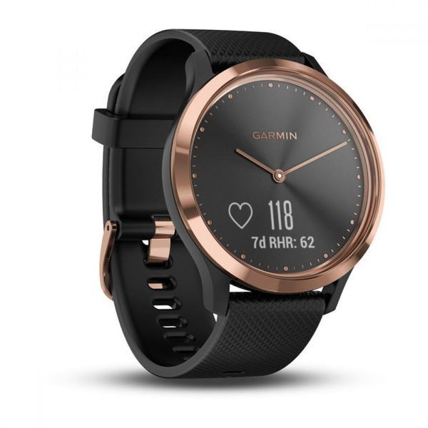 Смарт-годинник Garmin Vivomove HR E.EU Sport Black/Rose Gold 010-01850-26 010-01850-26 фото
