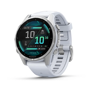 Смарт-годинник Garmin Fenix 8 43mm AMOLED Silver with Whitestone silicone band 010-02903-00 010-02903-00 фото