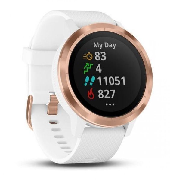Смарт-годинник Garmin vivoactive 3 E.EU White/Rose Gold Silicone 010-01769-07 010-01769-07 фото