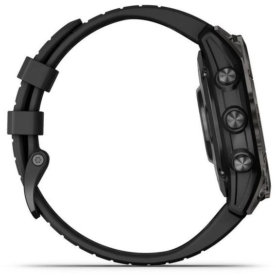 Смарт-часы Garmin fenix 7 Pro – Sapphire Solar Edition, Carbon Grey DLC Titanium with Black Band 010-02777-11 010-02777-11 фото