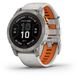 Смарт-часы Garmin fenix 7 Pro – Sapphire Solar Edition, Titanium with Fog Gray/Ember Orange Band 010-02777-21 010-02777-21 фото
