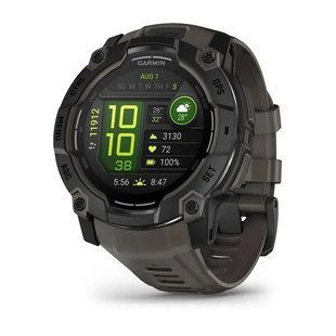 Смарт-годинник Garmin Instinct 3 50mm AMOLED Tactical Edition Black with Black Band (010-03020-50) 010-03020-50 фото
