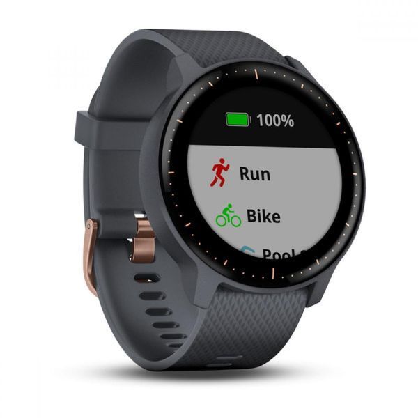 Смарт-годинник Garmin vivoactive 3 Music EEU GPS Wi-Fi Granite Blue/Rose Gold 010-01985-33 010-01985-33 фото