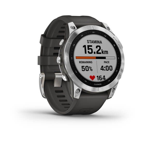 Смарт-часы Garmin Fenix 7 Silver with Graphite Band 010-02540-01 010-02540-01 фото