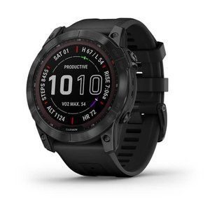 Смарт-годинник Garmin Fenix 7X Sapphire Solar Black DLC Titanium with Black Band 010-02541-23 010-02541-15 фото