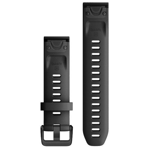 Ремінець Garmin Fenix 6s 20mm QuickFit Black Silicone Band 010-12867-00 010-12867-00 фото