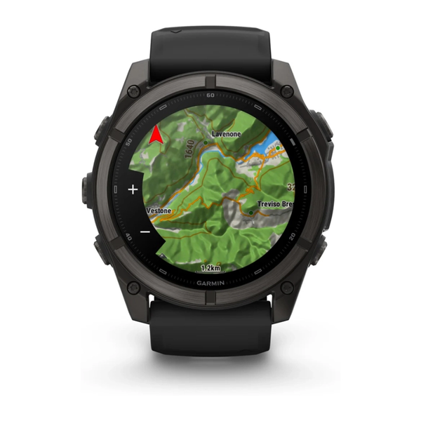 Смарт-годинник Garmin Fenix 9 51mm Carbon Gray DLC Titanium with Black Silicone Band 010-04763-11 010-04763-11 фото