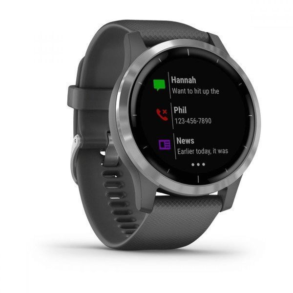 Смарт-годинник Garmin vivoactive 4 Shadow Gray/Silver 010-02174-03 010-02174-03 фото