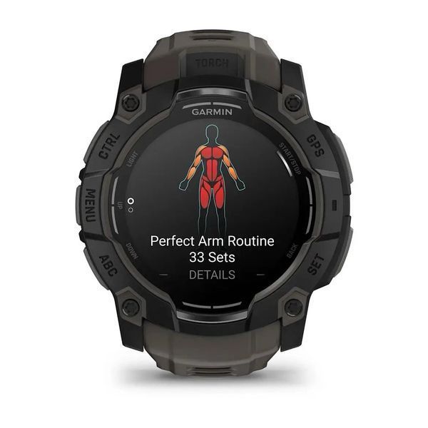 Смарт-часы Garmin Instinct 3 50mm AMOLED Black Bezel with Charcoal Band 010-03020-00 010-03020-00 фото