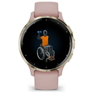 Смарт-часы Venu 3S Soft Gold Stainless Steel Bezel with Dust Rose Case and Silicone Band 010-02785-03 010-02785-03 фото