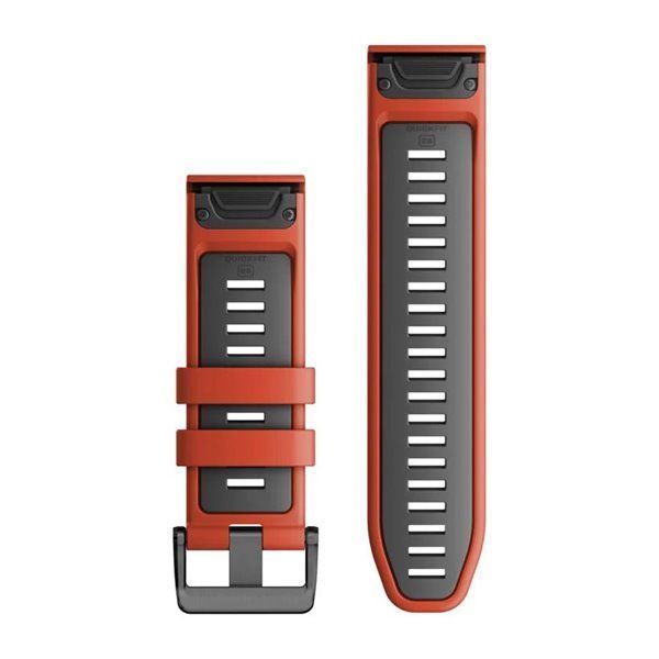 Ремешок EpixPRO (g2) 26mm QuickFit FlameRed/Grpt Silicone Band 010-13281-04 010-13281-04 фото