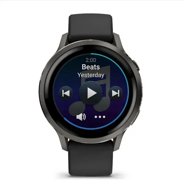 Смарт-годинник Garmin Venu 4 41 mm Slate bezel with black silicone band 010-03013-02 010-03013-02 фото