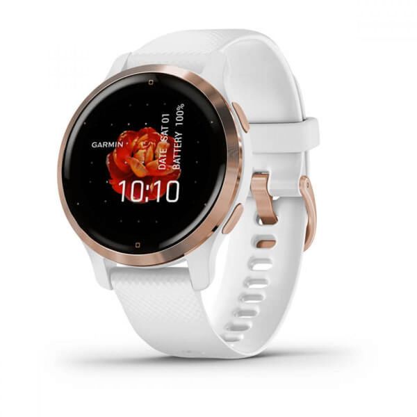 Смарт-годинник Garmin Venu 2S Rose Gold Bezel with White Case and Silicone Band 010-02429-13 010-02429-13 фото