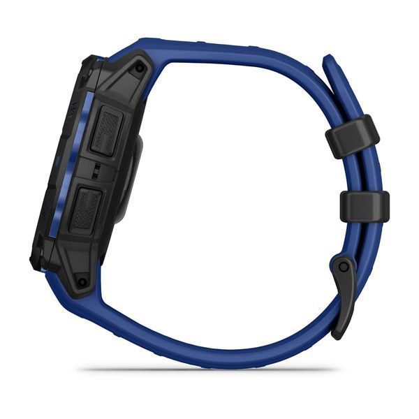 Смарт-часы Garmin Instinct 3 45 mm, AMOLED Black with bolt blue/black silicone band 010-02936-03 010-02936-03 фото