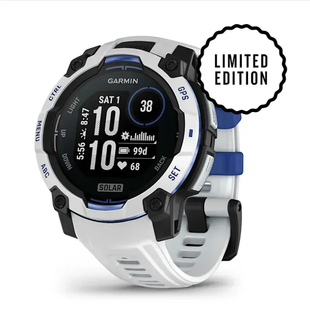 Смарт-годинник Garmin Instinct 3 45 mm, Solar, Whitestone with whitestone/bolt blue silicone band 010-02934-03 010-02934-03 фото