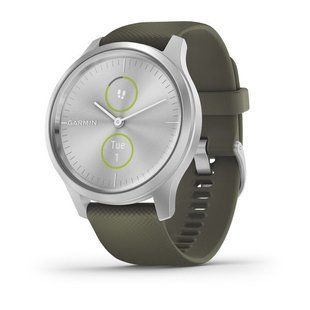 Смарт-годинник Garmin Vivomove Style Silver-Moss Green Silicone 010-02240-21 010-02240-21 фото