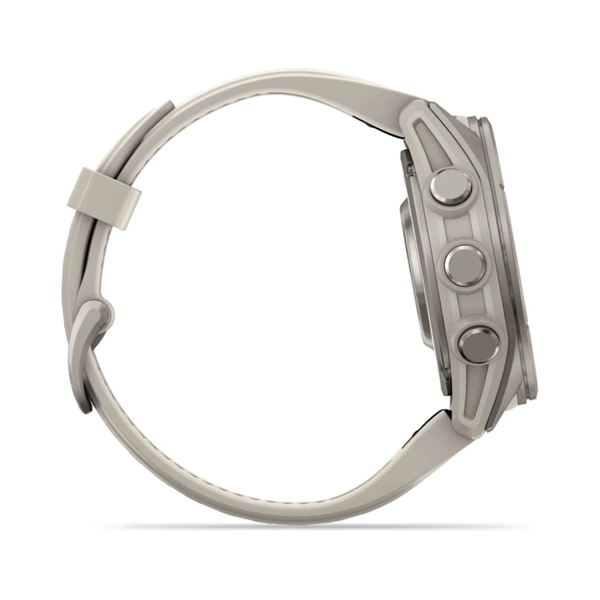 Смарт-годинник Garmin Fenix 9 AMOLED 43mm Sapphire Titanium with Fog Grey Silicone Band 010-04761-01 010-04761-01 фото