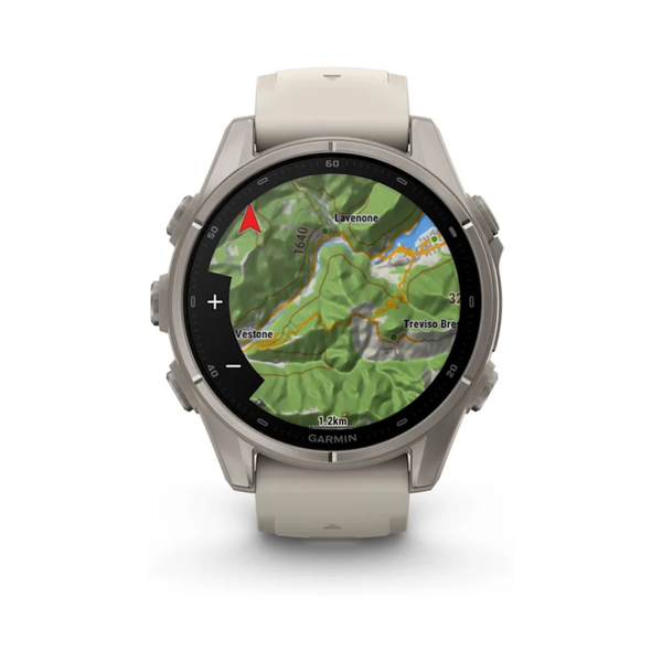 Смарт-годинник Garmin Fenix 9 AMOLED 43mm Sapphire Titanium with Fog Grey Silicone Band 010-04761-01 010-04761-01 фото