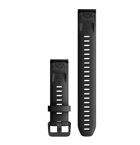 Ремінець AccFenix 6s 20mm QuickFit Long StrapBlack Silicone Bands for Smart watches 010-12942-00 010-12942-00 фото