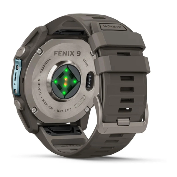 Смарт-годинник Garmin Fenix 9 AMOLED 51mm Sapphire Titanium with Pebble Grey Silicone Band 010-04763-01 010-04763-01 фото