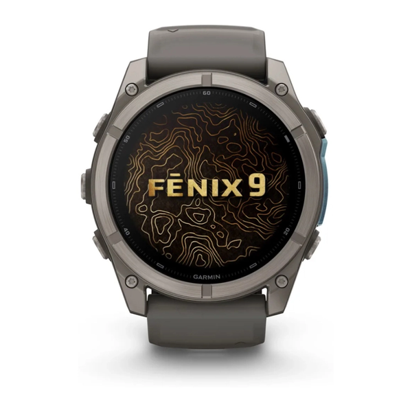 Смарт-годинник Garmin Fenix 9 AMOLED 51mm Sapphire Titanium with Pebble Grey Silicone Band 010-04763-01 010-04763-01 фото