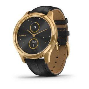 Смарт-часы Garmin Vivomove Luxe Pure Gold-Black Leather 010-02241-22 010-02241-22 фото