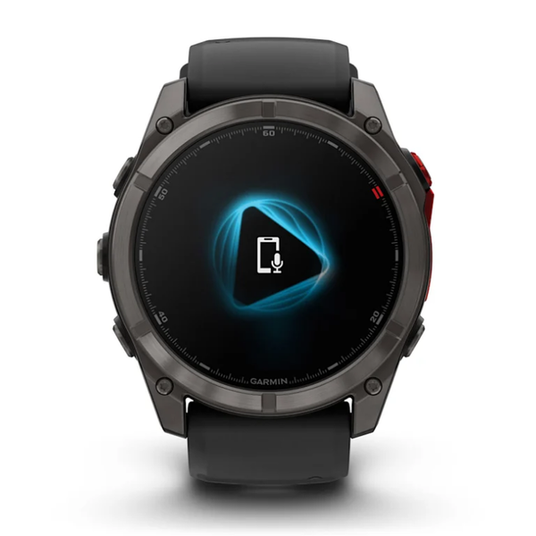 Смарт-годинник Garmin Fenix 8 Pro 51 mm MicroLED Carbon Gray Titanium with Black/Pebble Gray 010-03380-05 010-03380-05 фото