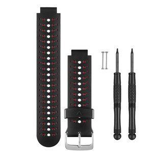 Ремінець Garmin Accy Replacement Bands Forerunner 235 Black/Marsala 010-11251-90 010-11251-90 фото