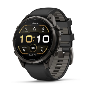 Смарт-годинник Garmin Fenix 9 Pro 47mm Carbon Gray DLC Titanium with Black Silicone Band 010-04336-16 010-04336-16 фото