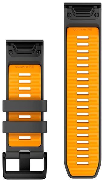 Ремешок Fenix 8 26mm QF Graphite/SparkOrg SiliconeBnd ремінець 010-13393-05 фото